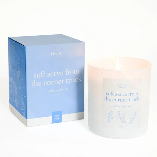Literie NYC Inspired Scented Candle: Vanilla & Sugar Scent 9oz